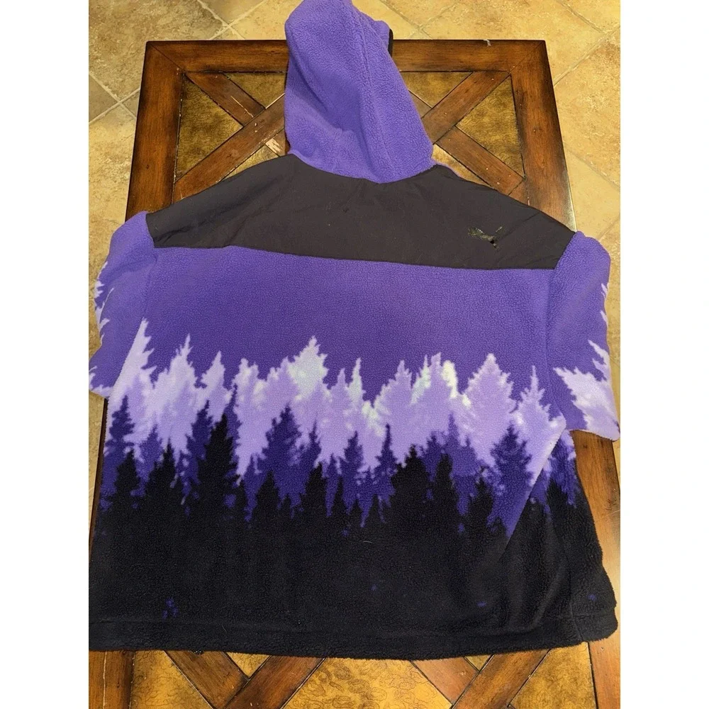 Puma Palace Palaska Fleece 1/4 Zip Jacket Purple Size XL‎